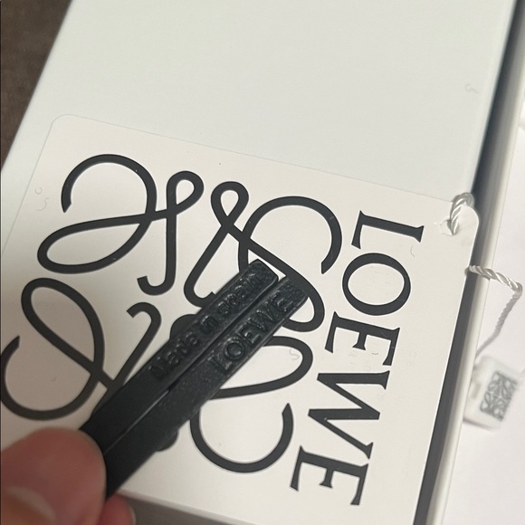 Loewe Black and White Panda Charm in felt and calfskin - Picture 6 of 6